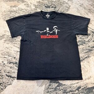 Vintage Y2K 007 Mens T Shirt XL Black Film Pulp Fiction We Kill Suckers Graphic